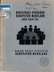 Population Registration Of Magelang Regency End Of 1998