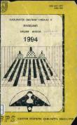 Kabupaten Daerah Tingkat II Magelang Dalam Angka 1994