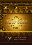 Statistik Daerah Kecamatan Candimulyo 2012