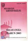 Kecamatan Kaliangkrik Dalam Angka Tahun 2003