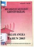 Kecamatan Mungkid Dalam Angka Tahun 2003