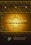 Statistik Daerah Kecamatan Kaliangkrik 2012